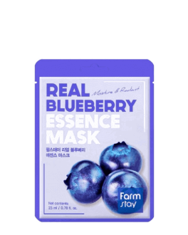 FarmStay Mască hidratantă din țesătură Real Blueberry, 1 buc