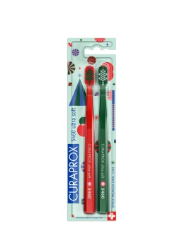 CURAPROX Set de periuțe de dinți CS 5460 Duo Christmas Edition 2025, 2 buc