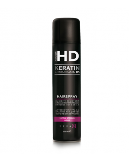 Farcom Spray fixativ pentru păr HD Ultra Strong Hold with Keratin & Pro-Vitamin Β5, 300 ml