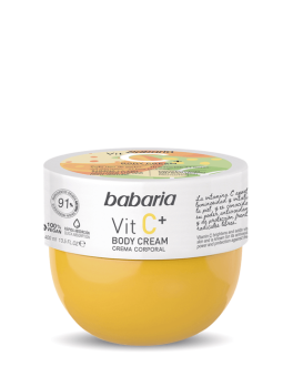 Babaria Cremă de corp regenerantă cu vitamina C Vitamin C+ Skin Regenerating Body Cream 100% Vegan, 400 ml
