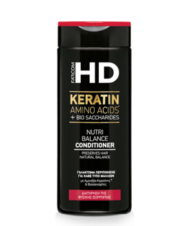 Farcom Кондиционер для всех типов волос HD Keratin Amino Acids and Bio Saccharides Nutri Balance, 330 мл