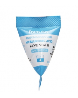 FarmStay Скраб для лица с гиалуроновой кислотой Baking Powder Hyaluronic Acid Pore Scrub, 1 шт x 7 г