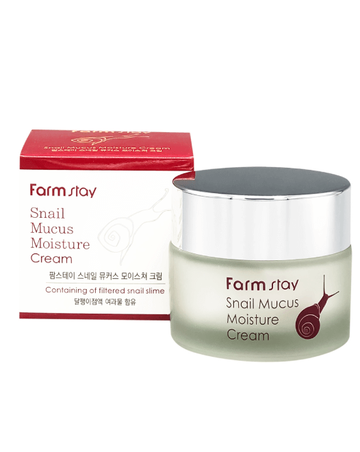 FarmStay Cremă de față cu mucină de melc Snail Mucus Moisture Cream, 50 ml