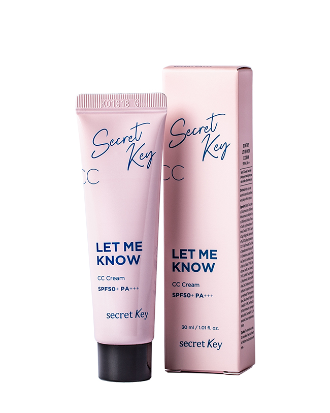 Secret Key CC crema hidratanta pentru uniformizarea tonului și texturii pielii Let Me Know CC Cream, 30ml