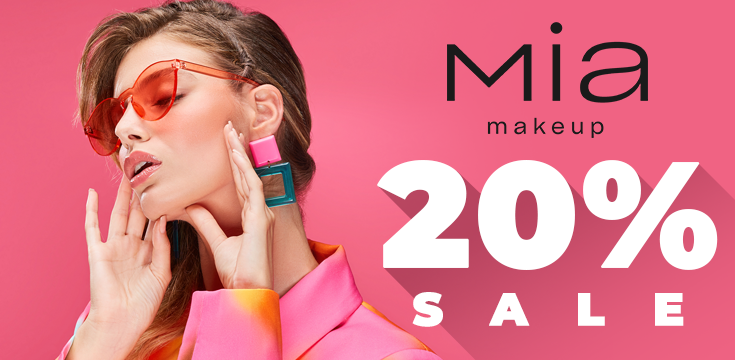20% reducere la brandul MIA Make Up